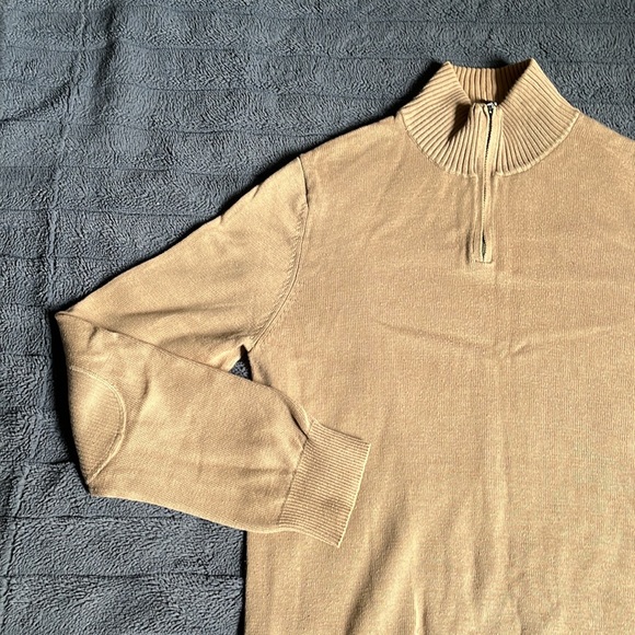 GAP Oatmeal Quarter Zip Sweater - Picture 2 of 8